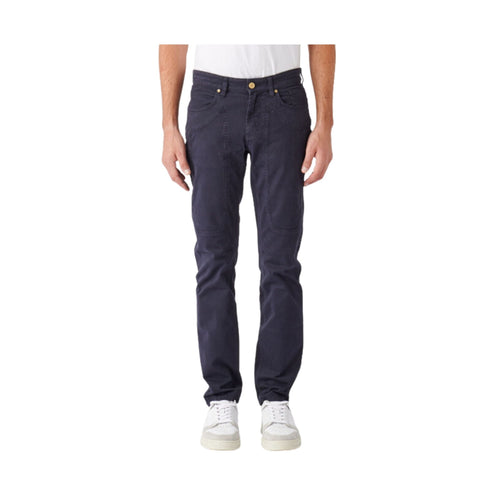 Jeckerson Pantaloni Pantaloni Uomo John in cotone cinque tasche Blu A23-JECKERSONPA077JOHNGABA0001-4002-29 - Francavilla Moda